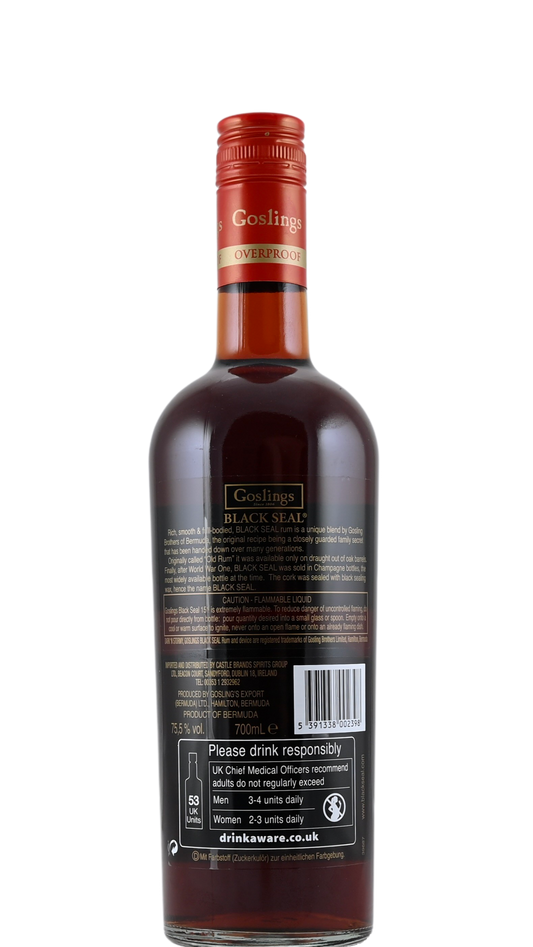Goslings Black Seal Rum 151 Proof
