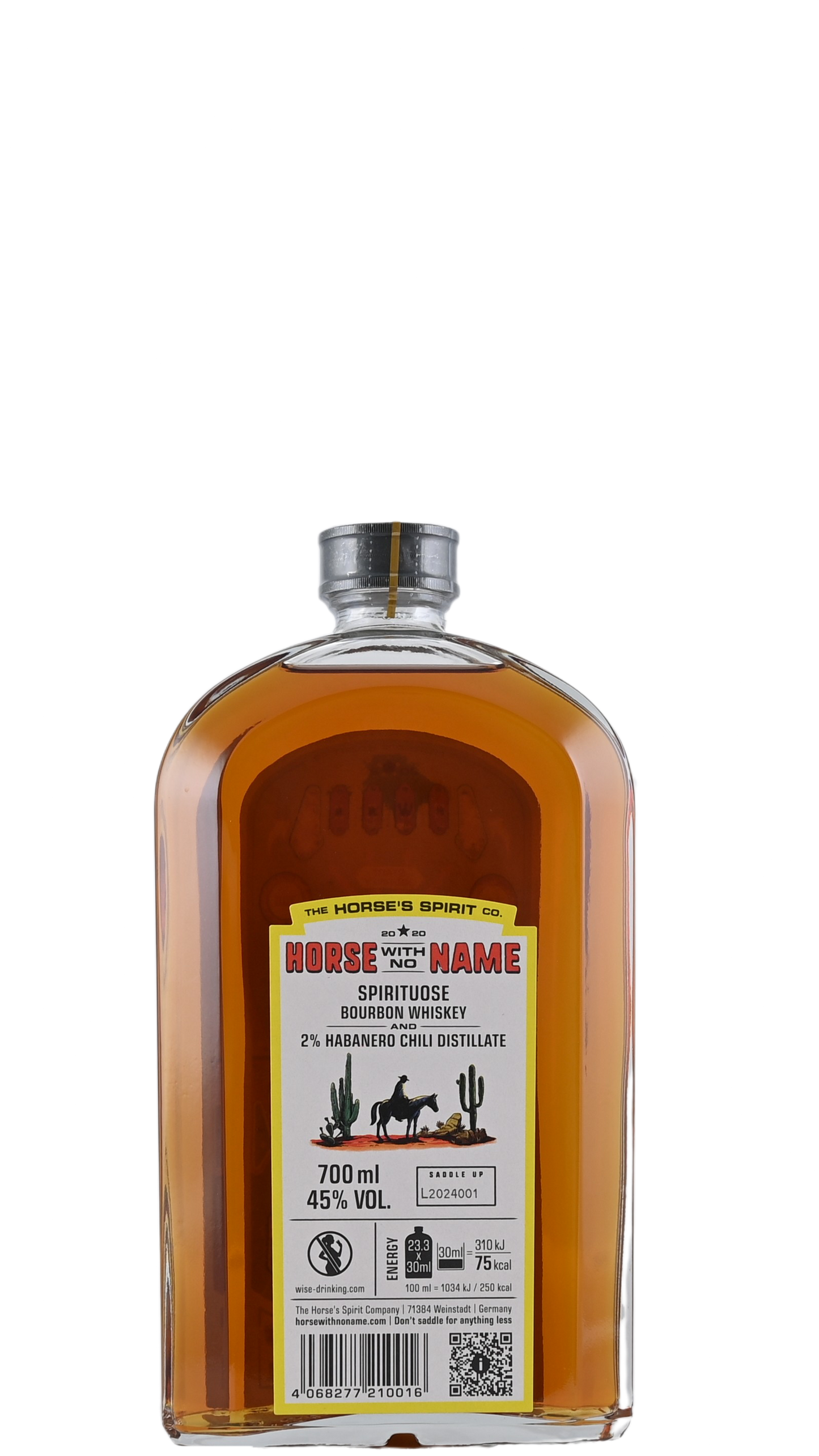 Horse With No Name Bourbon infused with Habanero